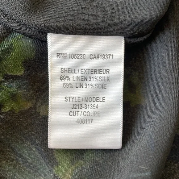 JOIE Mare Blue Floral Linen and Silk Dress Size Medium - Picture 4 of 8